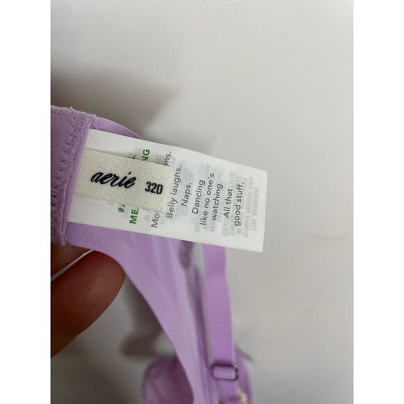 Smoothez Aerie Purple Size 32D Microfiber Unlined Full Coverage Bra NWT - Picture 5 of 11